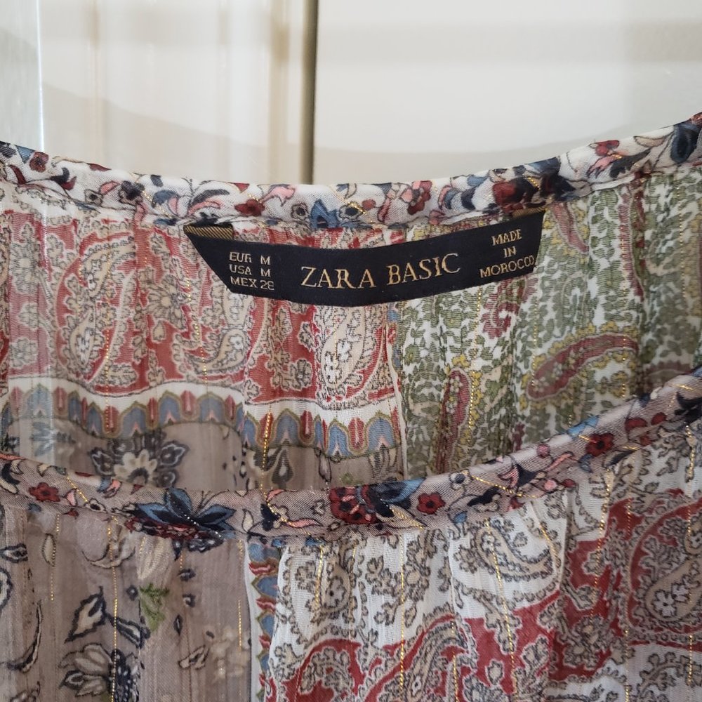 Zara Flowy Top EUC - Picture 3 of 4
